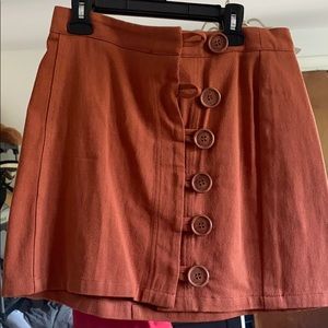 Rust color skirt
